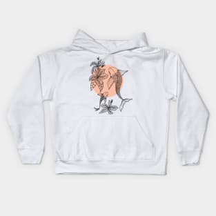 Koi Fish Hand Drawn Kids Hoodie